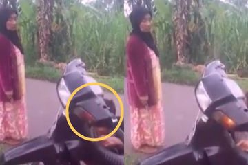 Seorang anak terciduk ibunya saat akan balapan liar