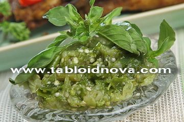 Terung Bakar Sambal Kemangi