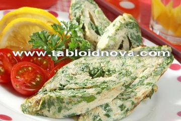 Omelet Bayam Gulung