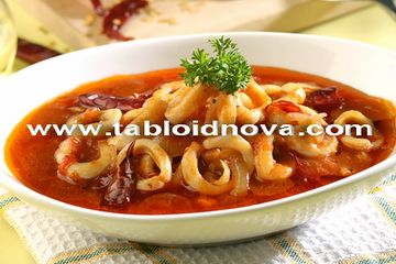 Tumis Cumi Pasta Tomat