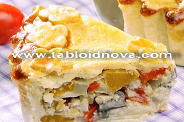Roast Vegetable Quiche