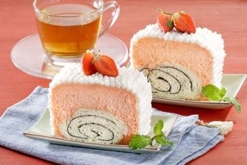 ROTI CAKE STROBERI KUKUS.