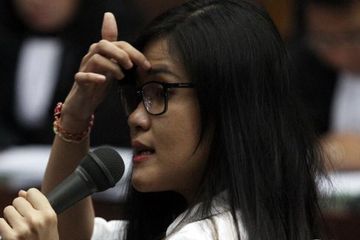 Terdakwa Jessica Kumala Wongso saat menjawab pertanyaan dari Jaksa Penuntut Umum (JPU) 