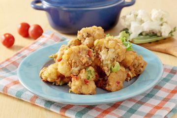 Gurih Garing, Kembang Kol Goreng Telur Asin