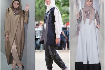 Gaya Busana Hijab Simpel Santun Rina Nose yang Makin ‘Kece’ 