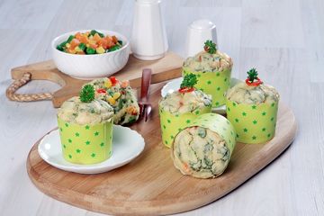 Bayam Keju Muffin