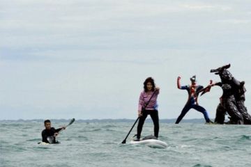 Lucunya Meme Menteri Susi di Tengah Laut yang Viral di Sosial Media