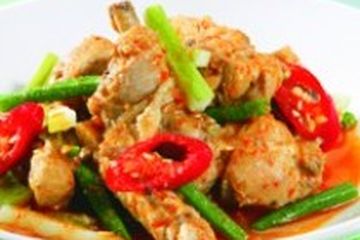 AYAM TUMIS KACANG PANJANG