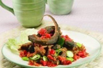 BELUT GORENG CABAI HIJAU