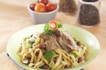 FETUCINI DAGING MERICA HITAM