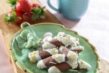 KUE KERING JARI PISANG COKELAT