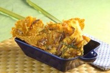 PEYEK TERI DAUN KUNYIT