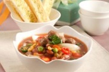 SUP BOLA DAGING KACANG MERAH