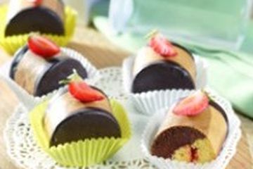 CAKE MOKA COKELAT GULUNG MINI