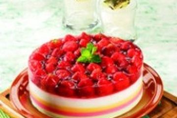 PUDING BUAH STROBERI