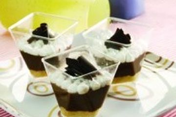 PUDING GELAS COKELAT SUSU KEDELAI