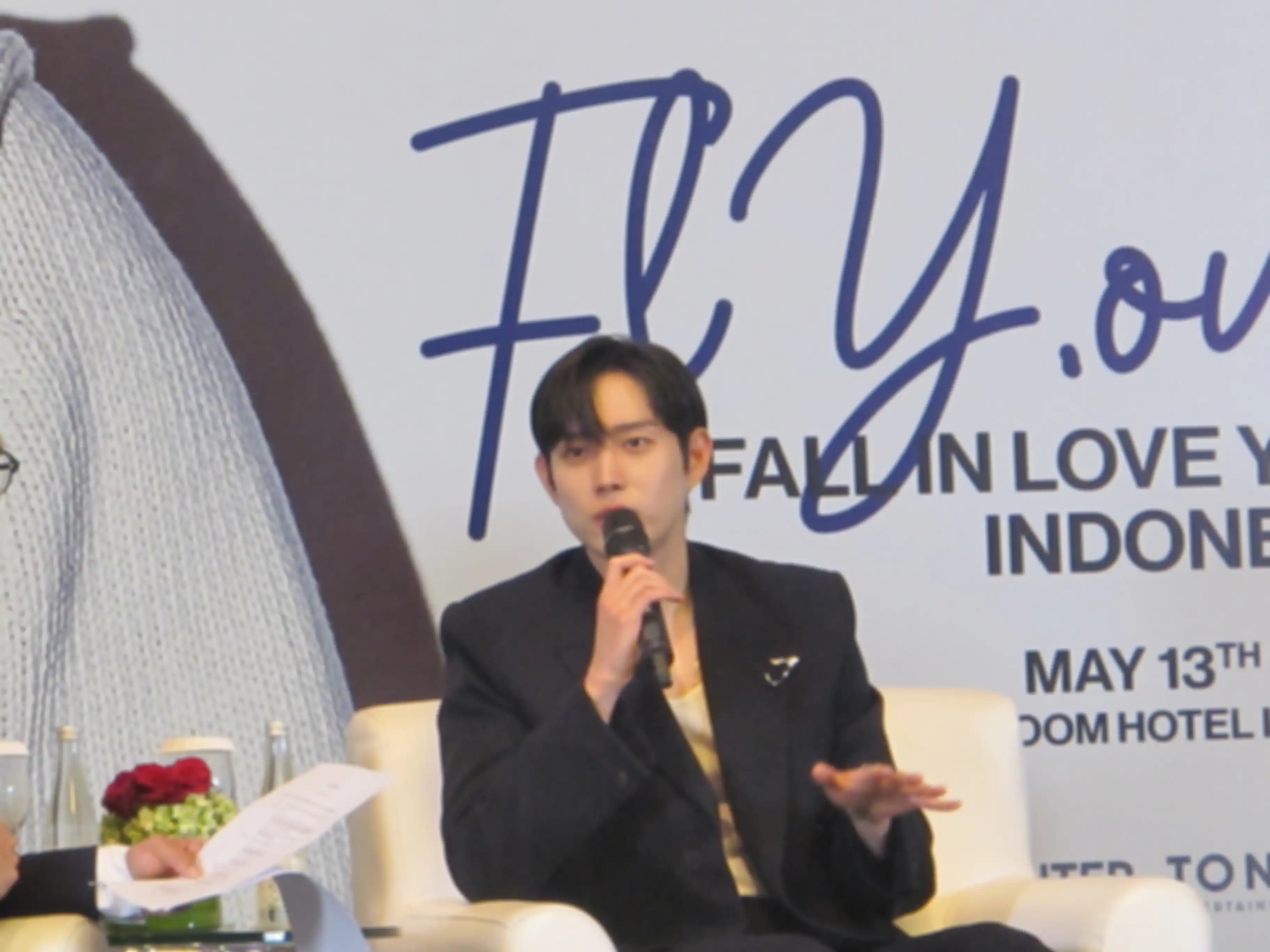Kim Young Dae di press conference fan meeting Jakarta (13/5/2023)
