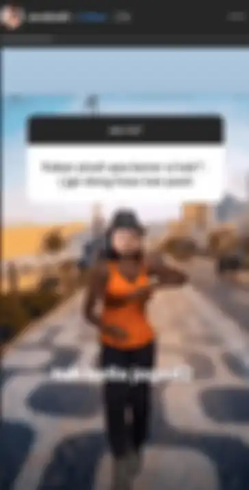 Hasil tangkapan layar Instagram Aura Kasih saat menanggapi isu soal gugatan cerai