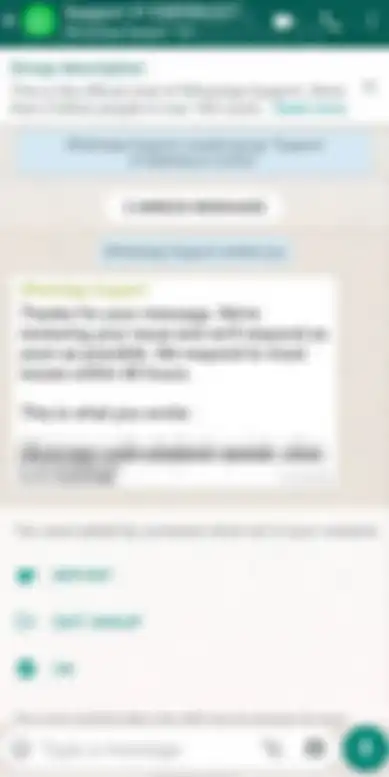 Tampilan fitur baru WhatsApp yang berguna untuk melaporkan keluhan secara langsung ke pihak aplikasi.