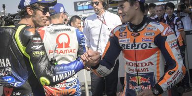 Kilas Balik MotoGP Argentina - Terakhir Kali Marc Marquez Menang, Valentino Rossi Kalah Telak Sampai Mau Salaman