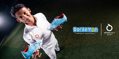 Luncurkan Sepatu Bola dengan Karakter Doraemon, Ortuseight Bawa Nuansa Nostalgia