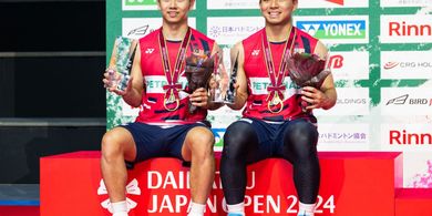 Japan Open 2025 - Juara Bertahan Tak Bikin Nyali Ciut, Ganda Putra No 1 Dibela walau Mentok Perempat Final