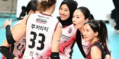 Top Skor Liga Voli Korea - Megawati Jadi Bagian Sejarah Red Sparks, Masuk 3 Besar Lagi Usai Geser Spiker Juara Bertahan