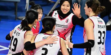 Hasil Liga Voli Korea - Megawati Dkk Dipermalukan Pink Spiders, Rentetan Kemenangan Red Sparks Terputus