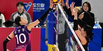 Liga Voli Korea - Poin Ajaib Kembalikan Spike Megawati di Akhir Laga, Respek Legenda Korsel Terhadap Kekuatan Red Sparks