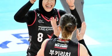 Liga Voli Korea - Megawati dan Bukilic Sudah Tutupi Kelemahan Red Sparks, Media Korea Beri Sorotan