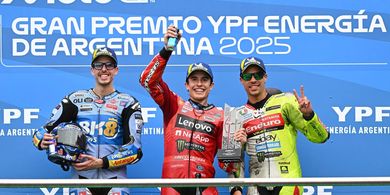 Hanya Bisa Pasrah Diasapi Marquez Bersaudara di MotoGP Argentina 2025, Murid Valentino Rossi Malah Terhibur