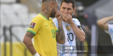 Link Live Streaming Argentina Vs Brasil - Duel Panas Tanpa Lionel Messi dan Neymar