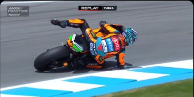 Hasil Practice Moto2 Spanyol 2025 - Save Gemilang Murid Valentino Rossi hingga Perjuangan Mario Aji