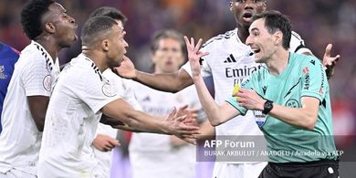 Bunyi Laporan Wasit soal Kartu Merah 3 Pemain Real Madrid di Akhir Laga Kontra Barcelona