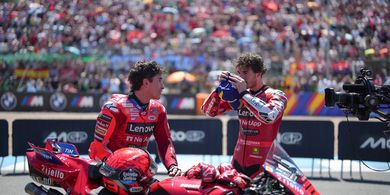 Buntuti lalu Tikung Bagnaia di Tes MotoGP Jerez 2025, Marc Marquez: Gak Sengaja