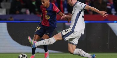 Cetak Gol Tak Masuk Akal, Lamine Yamal Gugurkan Rekor Mbappe di Liga Champions