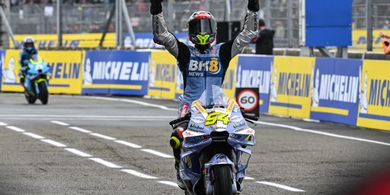 Hikmah Balapan Kacau MotoGP Prancis 2025, Rookie Gresini Cicipi Balapan Hujan untuk Rebut Podium Perdana