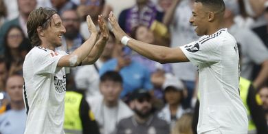 Hasil Liga Spanyol - Last Dance Luka Modric Berakhir Manis, Real Madrid Tutup Musim dengan Kemenangan Berkat Brace Mbappe