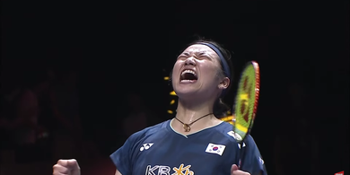 Hasil Semifinal Indonesia Open 2025 - Makin Menggila setelah Lutut Berdarah, An Se-young Kalahkan Yamaguchi dalam Duel Para Ratu