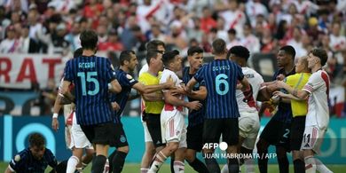 Insiden Acuna Vs Dumfries Bikin Panas Laga Inter Milan Kontra River Plate, Kompatriot Messi: Itu Biasa