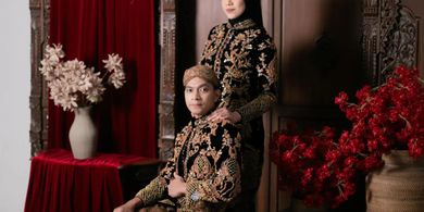 Jelang Akad Nikah, Megawati dan Dio Novandra Tampak Anggun dan Gagah dengan Baju Pengantin Adat Jawa