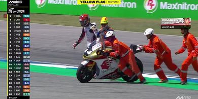 Hasil Moto2 Thailand 2026 - Mario Aji Gagal Finish di Balapan Penuh Anomali, Gonzalez Menangi Balapan 7 Lap