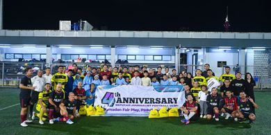 Seejontor FC Genap 4 Tahun, Komunitas Jurnalis Perkuat Silaturahmi dan Aksi Sosial