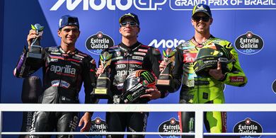 Klasemen Lengkap MotoGP 2026 - Posisi Baru Veda dan Mario Aji hingga Dominasi Aprilia setelah GP Brasil