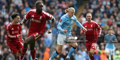 Hasil Piala FA - Liverpool Dibikin Babak Belur, Manchester City Melaju ke Semifinal