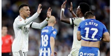 Hasil Liga Spanyol - Mbappe-Vinicius Kompak Ukir Gol Jarak Jauh, Real Madrid Gebuk Alaves
