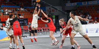 Tembus Babak 16 Besar, Timnas Basket 3x3 Putri Perbaiki Capaian Asian Beach Games 2008