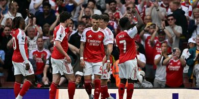 Hasil Liga Inggris - Arsenal Tampil Menggila di Babak Pertama, Fulham Digilas 3 Gol Tanpa Ampun
