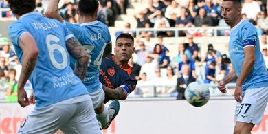 Hasil Liga Italia - Lautaro Martinez Tokcer, Inter Bekuk Lazio di Gladi Bersih Final Coppa Italia