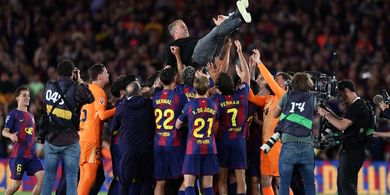 Pesan Emosional dari Hansi Flick usai Barcelona Juara Liga Spanyol